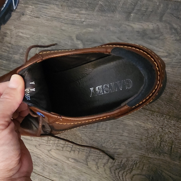 Gatsby Men's Brown Leather Shoes 9.5 - Picture 5 of 6